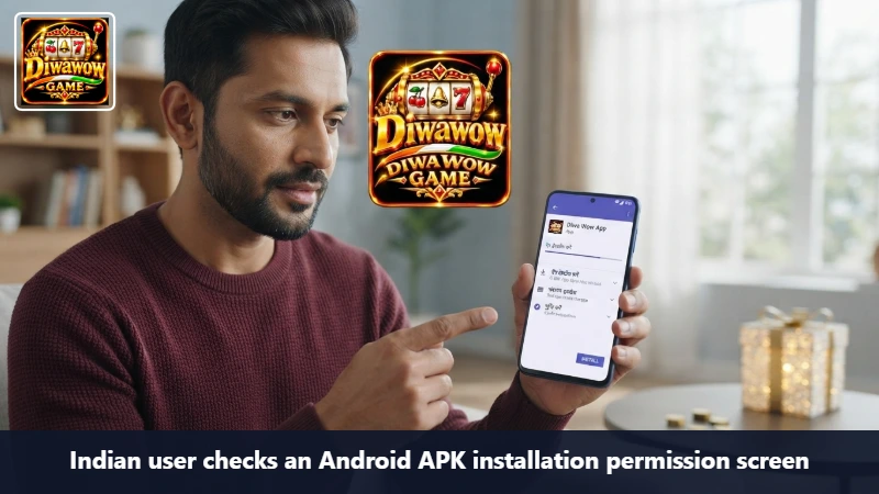 Indian user checks an Android APK installation permission screen